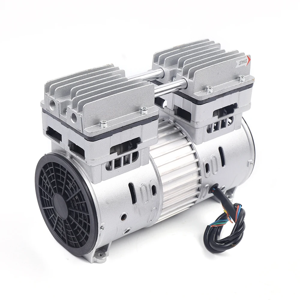 1400RPM 220V 125L/min 8 Bar Silent Compressed Air Compressor Head Oil Free Air Compressor Unit