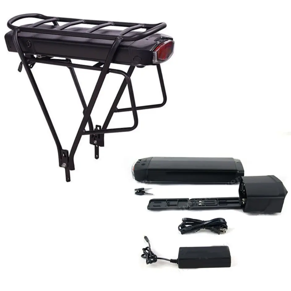 Ebike Battery 36V 18Ah 17.5Ah 13AH 15H Rear Rack Electric Bicycle Battery 18650 27100 Pack for 36V 250W 350W 500W Motor Kit