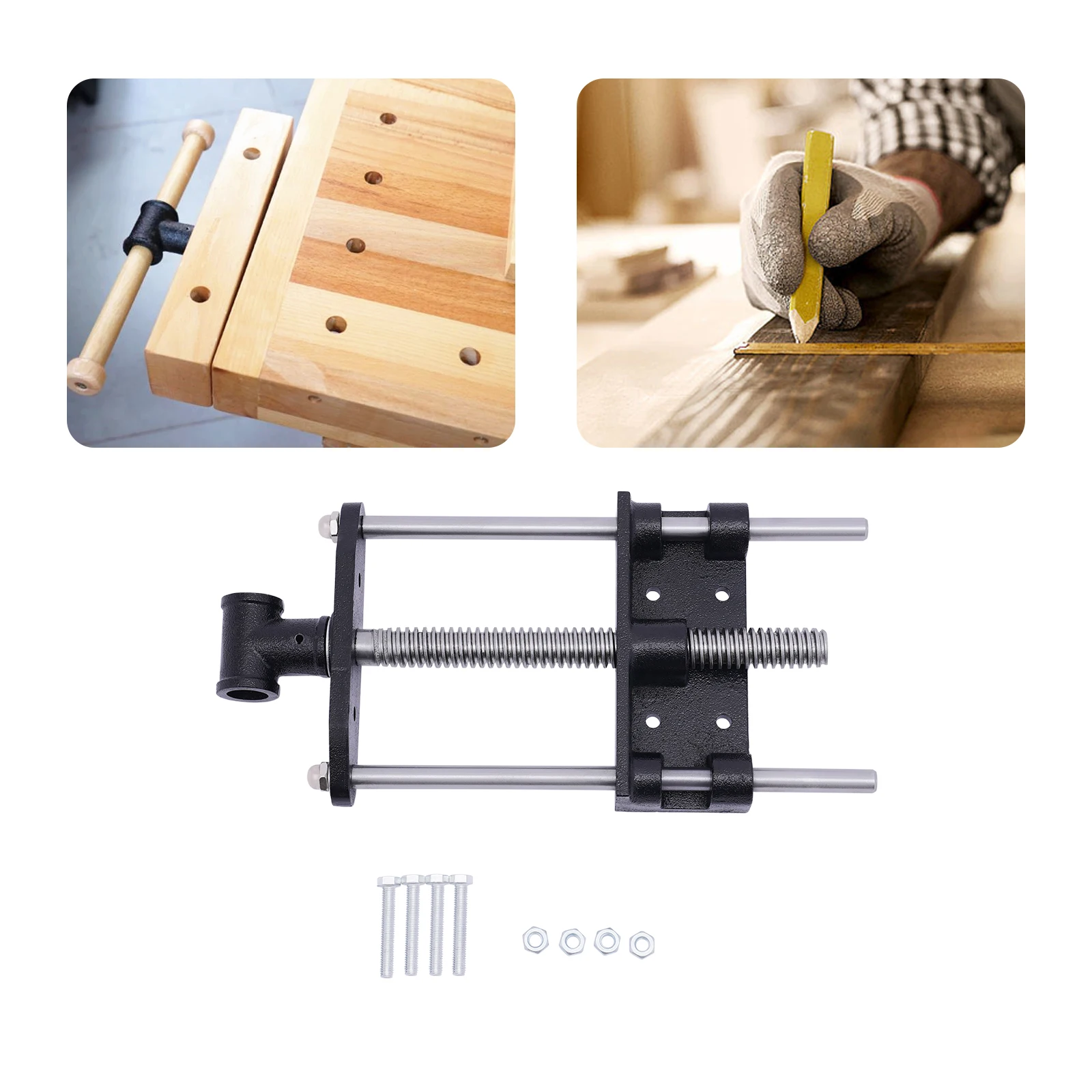 Woodworking Planer Clamp Construction Clamp Workbench Clamp Mouth (Without Wrench and Plug)