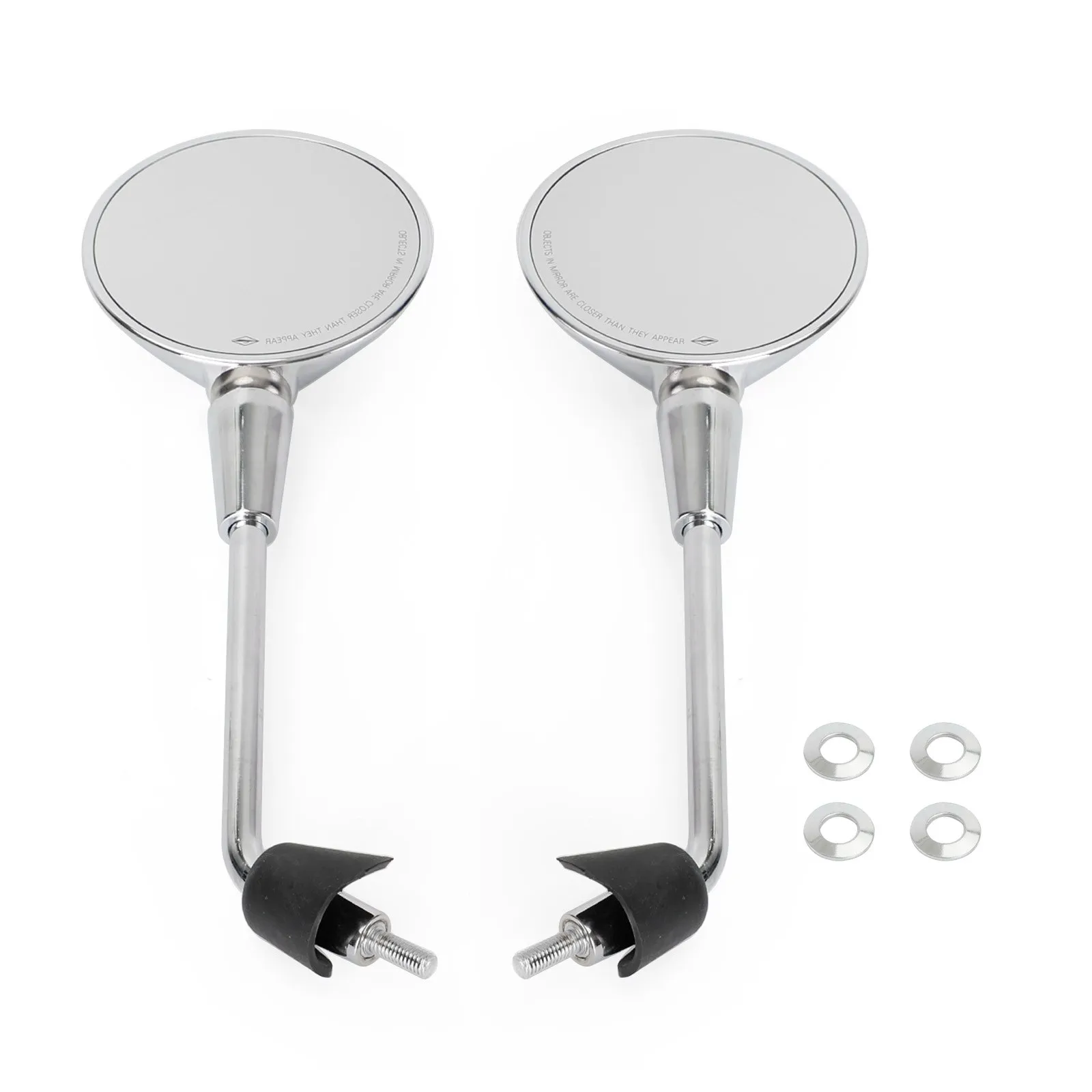 Artudatech Left & Right Rearview Mirror Chrome For Vespa Primavera 50 125 150 2014-2022