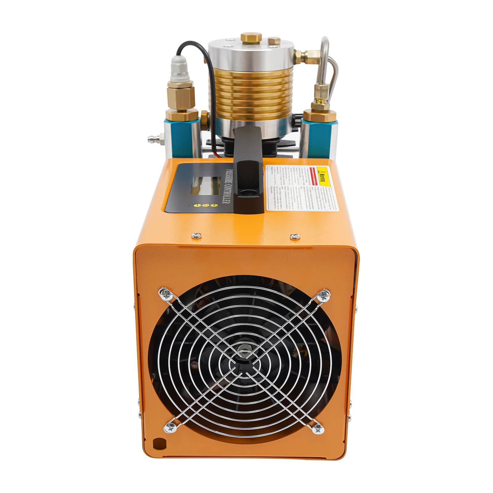 1800W 220V Portable Electric High Pressure Air Pump 0-30MPa, Water+Air Cooling Asynchronous Motor Inflator with Water-Oil Separator for Garage Workshop