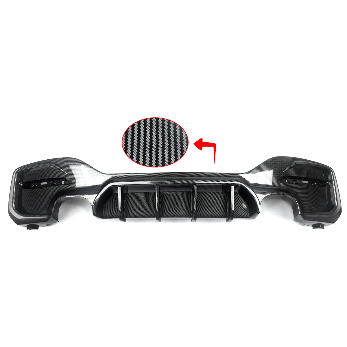 For BMW F20 F21 M135i M140i 2015-19 Performance Style Car Rear Bumper Lip Diffuser Spoiler Splitters Carbon Fiber Look Facelift