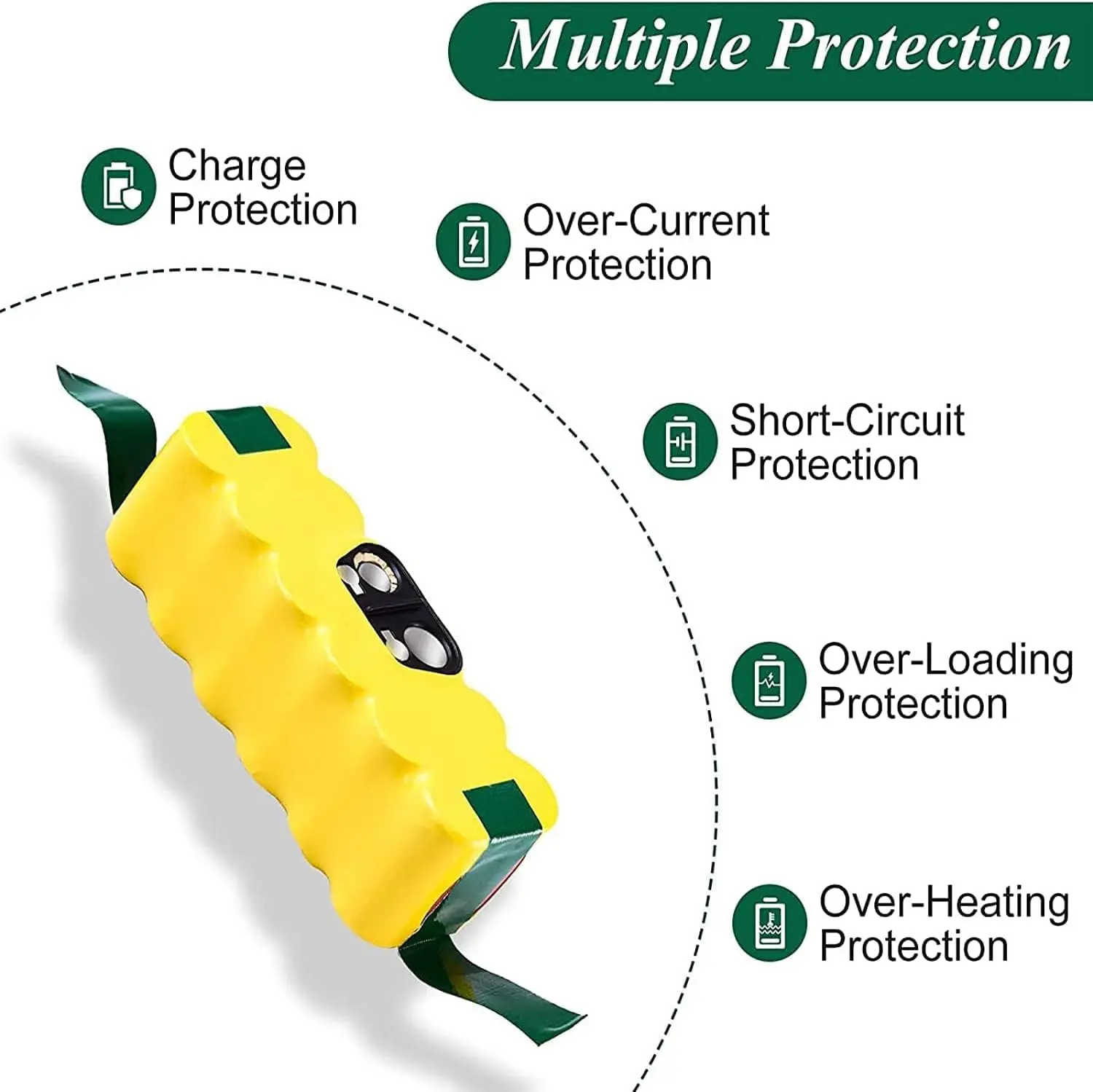 For iRobot Roomba 500 Battery 14.4V 5.0Ah Replacement For Roomba Vacuum Cleaner 500 600 700 800 Series Rechargeable Battery