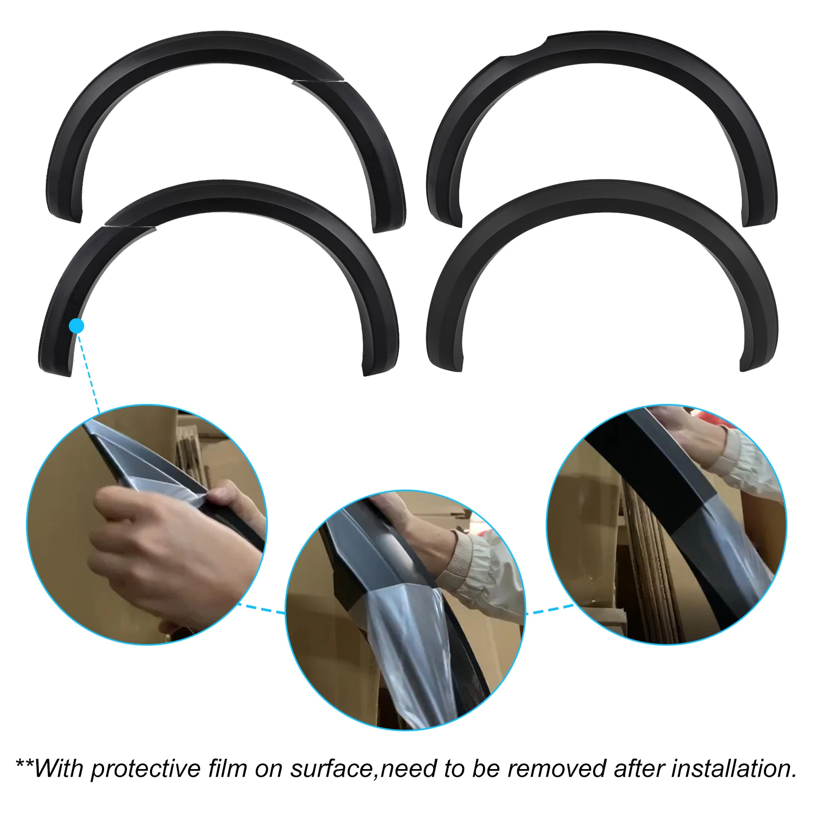 Fender Flares Wheel Arch Extension For Ford Ranger 2015-2023 Wildtrak Limited XTL XL XLS Double Cabin Car Accessories