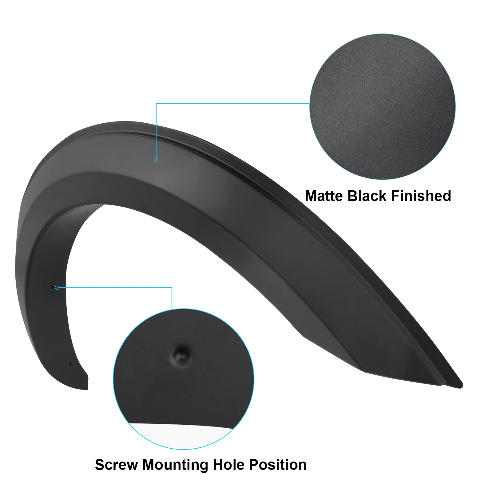 Fender Flares Wheel Arch Extension For Ford Ranger 2015-2023 Wildtrak Limited XTL XL XLS Double Cabin Car Accessories
