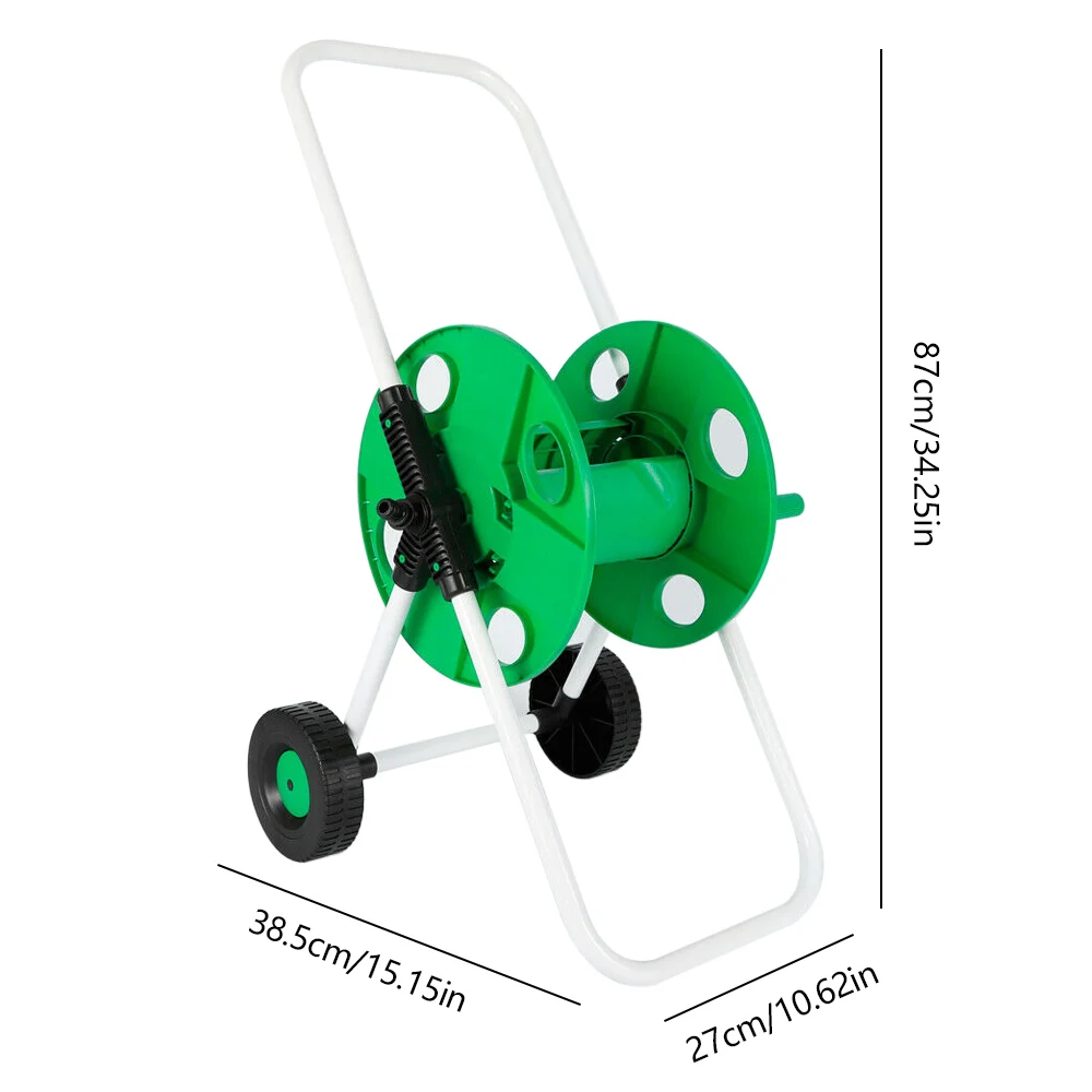 Moving Assistant Water Pipe Frame Watering Flower Winding Lightweight Hose Reel Shaft Tray for Gardens and Farms