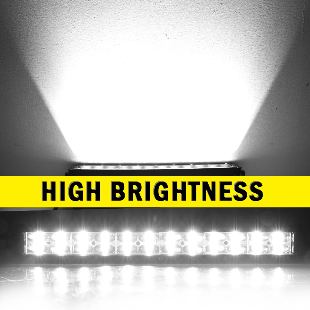 CO LIGHT 8"-52" Dual Row Led Light Bar Spot Flood Led Work Light 6D Led Bar 4x4 Truck ATV Car Roof Offroad Driving Light 12V 24V
