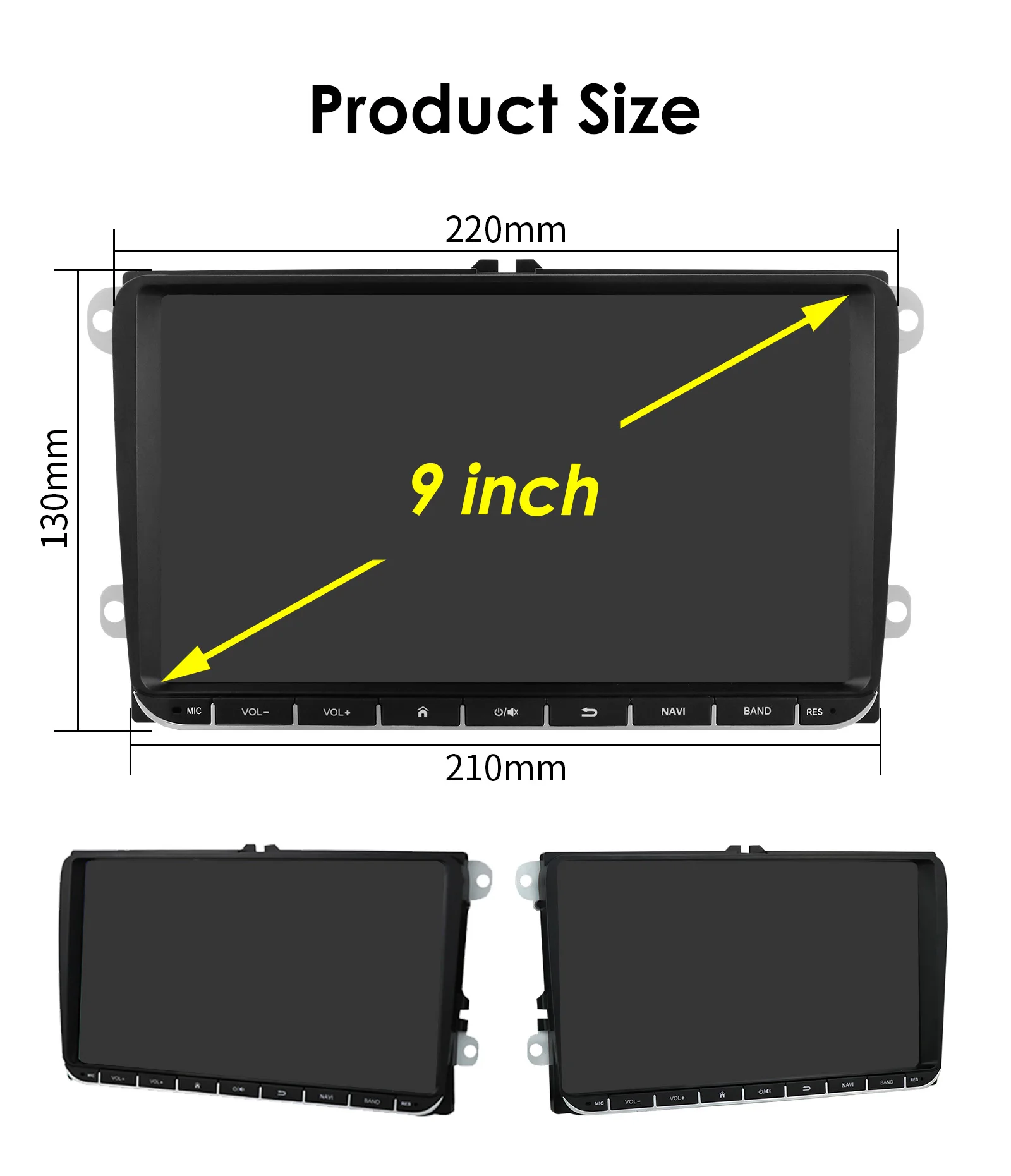 9" 2Din Android12 Car Radio For Volkswagen VW Passat B6 B7 T5 Tiguan Touran GOLF POLO Car Multimedia GPS 4G Carplay Autoradio