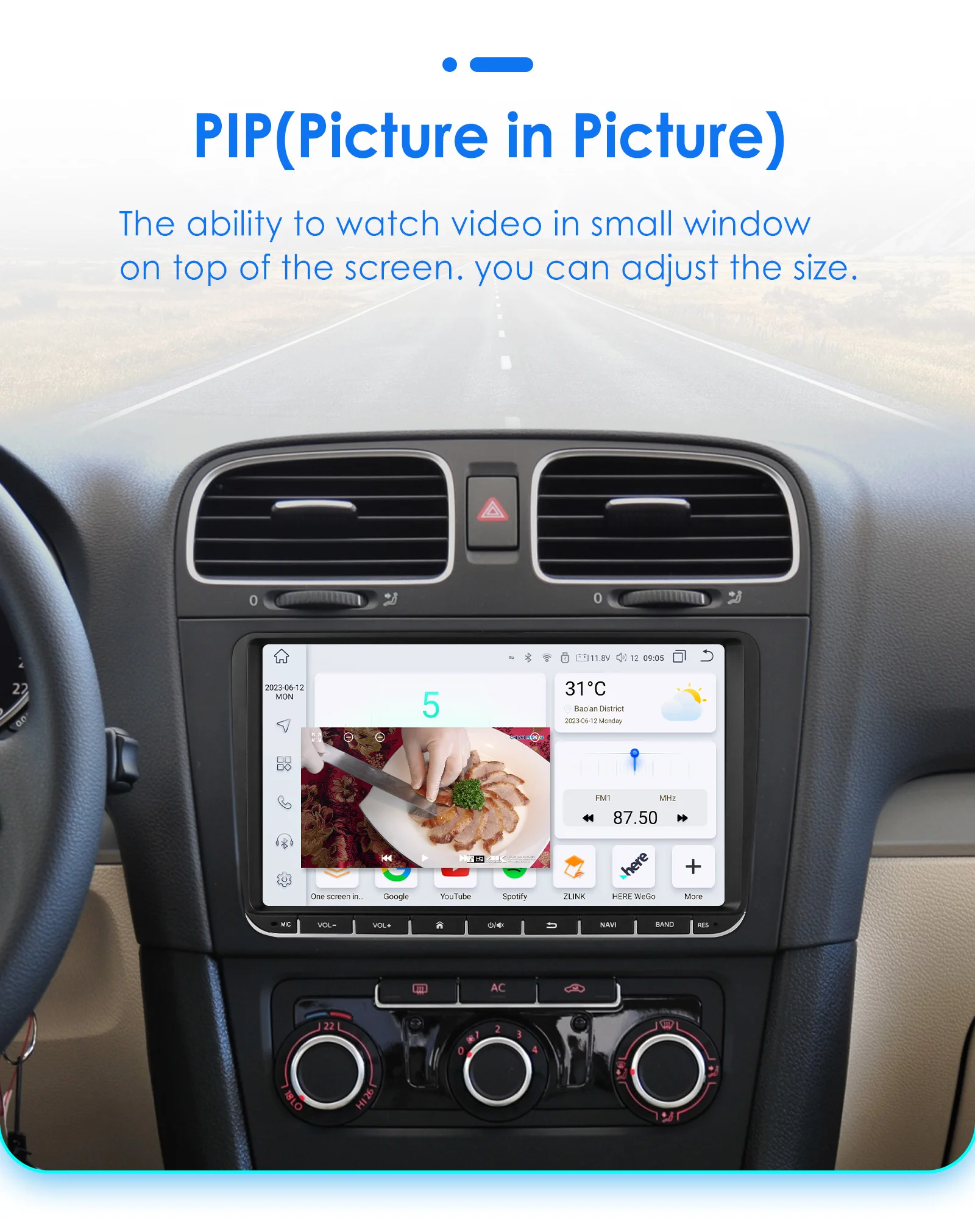 9" 2Din Android12 Car Radio For Volkswagen VW Passat B6 B7 T5 Tiguan Touran GOLF POLO Car Multimedia GPS 4G Carplay Autoradio