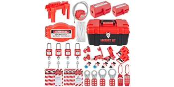 SucceBuy 26/58 PCS Lockout Tagout Kits 46 Electrical Safety Loto Kit 53PCS Industrial Includes Padlocks Personal Lockout Station