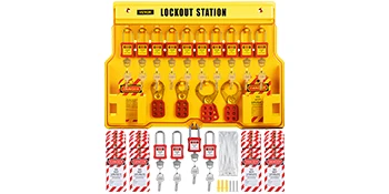 SucceBuy 26/58 PCS Lockout Tagout Kits 46 Electrical Safety Loto Kit 53PCS Industrial Includes Padlocks Personal Lockout Station