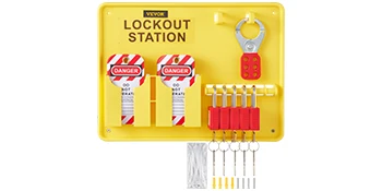 SucceBuy 26/58 PCS Lockout Tagout Kits 46 Electrical Safety Loto Kit 53PCS Industrial Includes Padlocks Personal Lockout Station