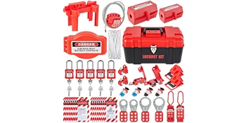 SucceBuy 26/58 PCS Lockout Tagout Kits 46 Electrical Safety Loto Kit 53PCS Industrial Includes Padlocks Personal Lockout Station