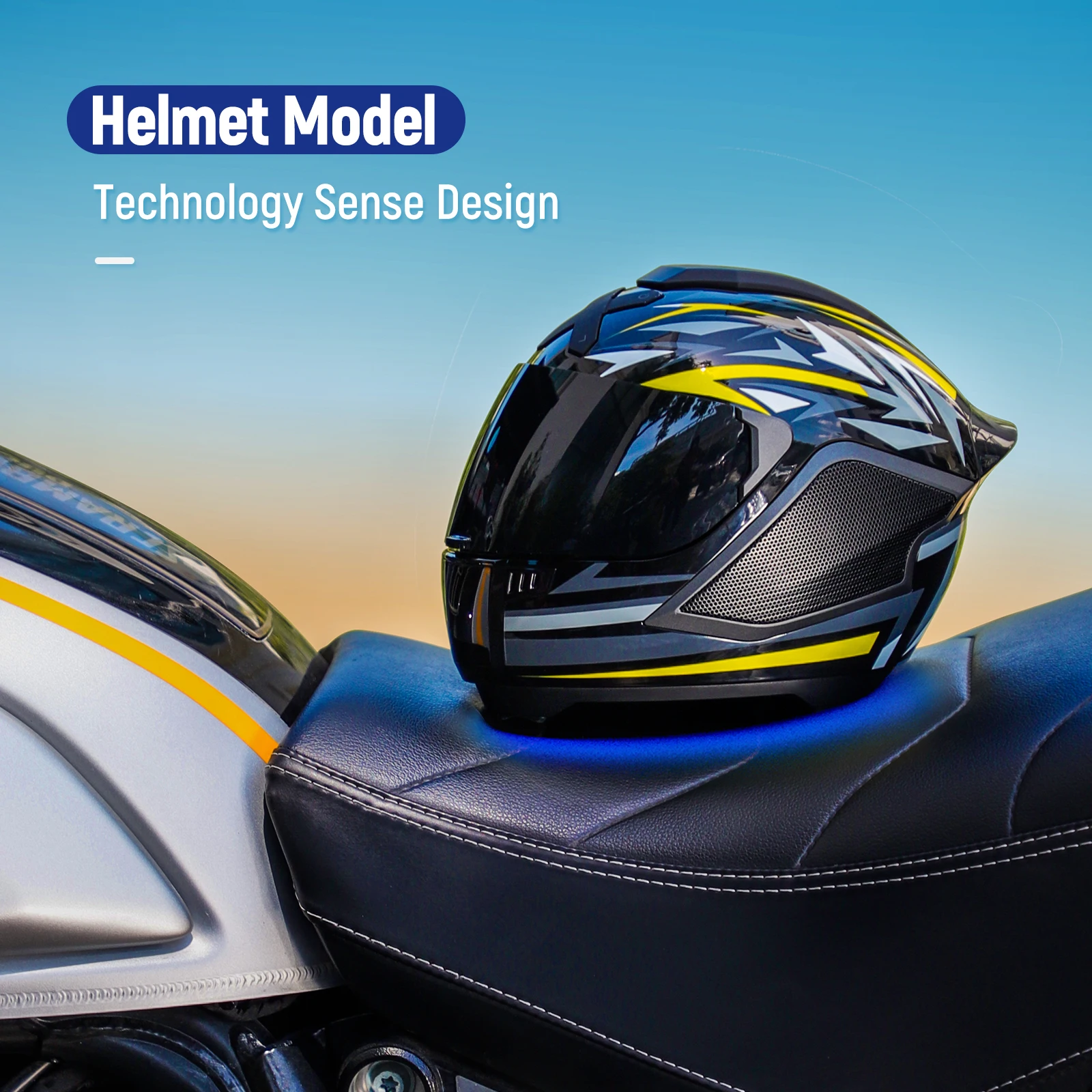 Lexin Bassbucket Portable Speaker Bluetooth with Motorcycle Helmet Concept Design, Multiple Devices Music Sharing Powerful Audio