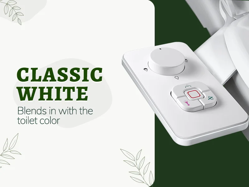 Samodra Toilet Bidet Shower Ultra-thin Bidet Toilet Seat Attachment Non-electric Bidet sprayer Dual Nozzles Frontal & Rear Wash