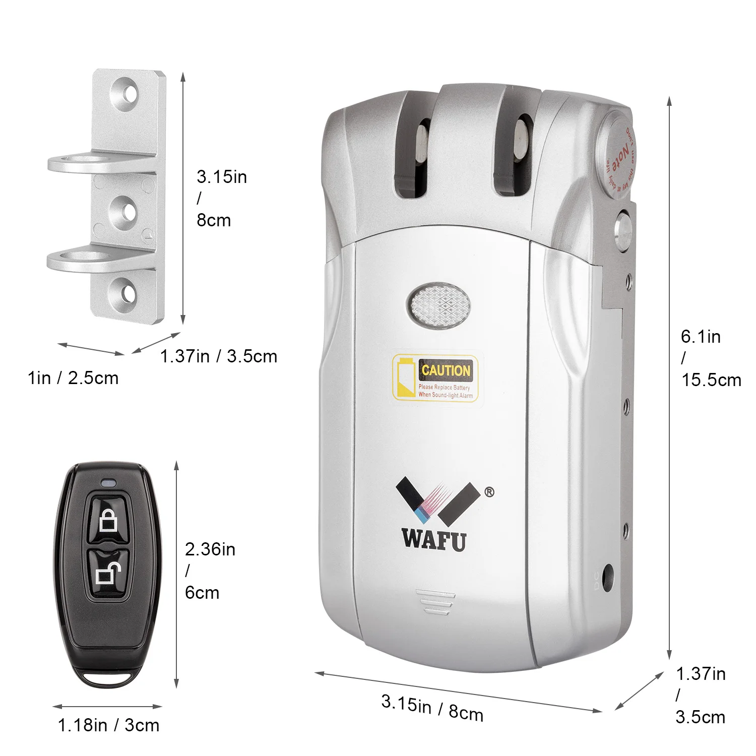 Wafu 019 Door Lock WiFi Smart Lock Remote Control Locks Electronic Wireless Keyless Door Locks Dealbolt Lock