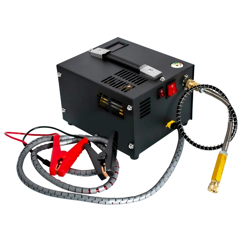 TUXING TXES061 4500Psi 300Bar 12V Portable PCP Air Compressor High Pressure Car Pump with Transformer Diving Inflator Tyres