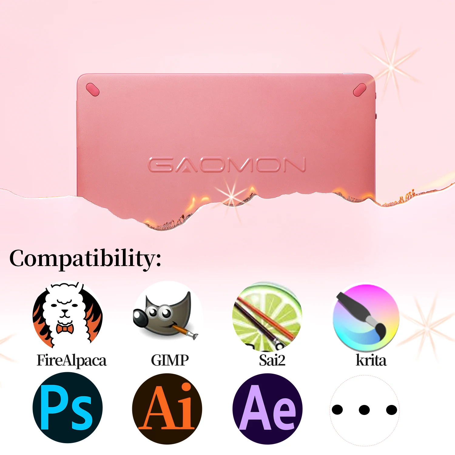 GAOMON 11.6 Inch Graphics Tablet Screen PD1220 Digital Tablets Battery Free Pen Drawing Display Support PC Mac Windows AndroidOS