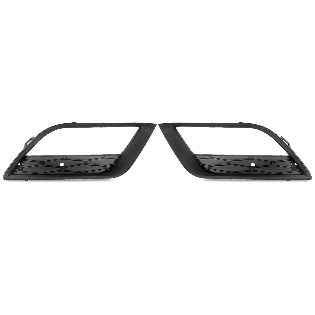 FOR 2012-2016 SEAT IBIZA FRONT BUMPER FOG LIGHT GRILLE COVER BLACK LEFT+RIGHT UK