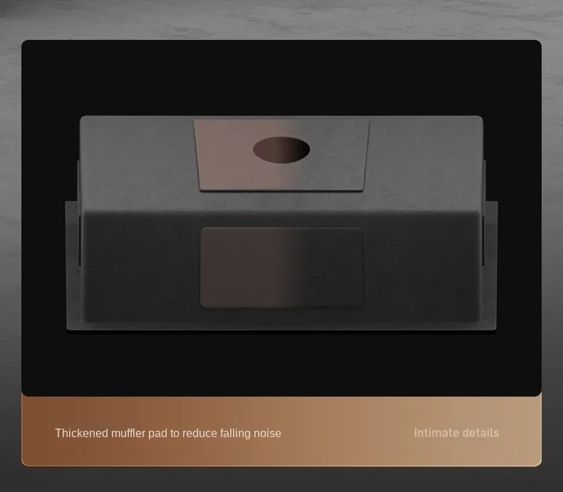 Nano 304 Stainless Steel Sink Waterfall Large Single Slot Kitchen Sink Vegetable Stainless Steel Household Sink