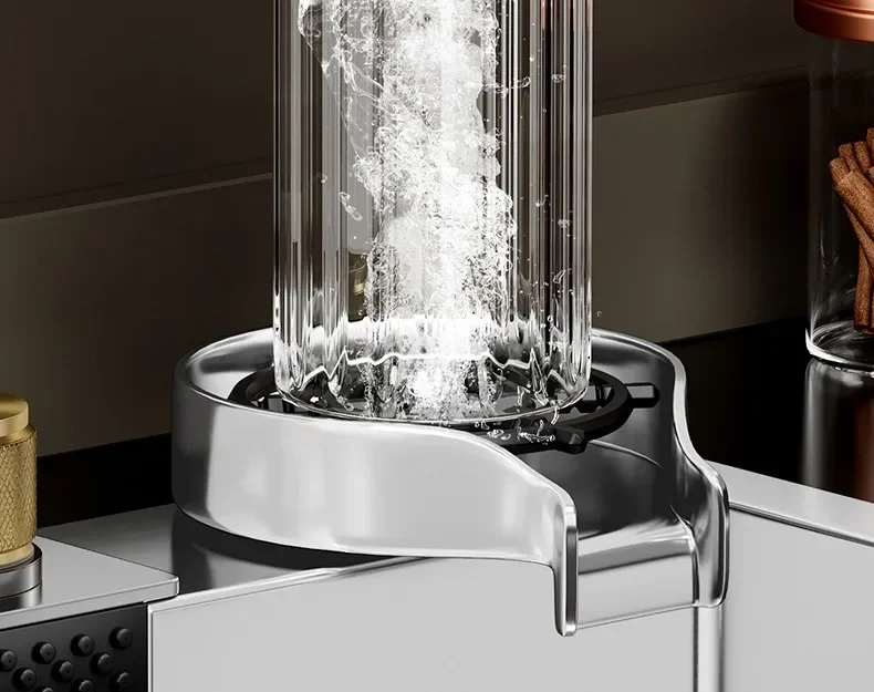 Nano 304 Stainless Steel Sink Waterfall Large Single Slot Kitchen Sink Vegetable Stainless Steel Household Sink