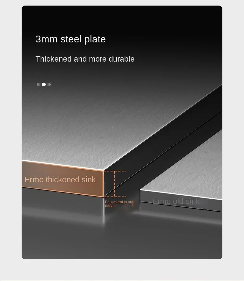 Nano 304 Stainless Steel Sink Waterfall Large Single Slot Kitchen Sink Vegetable Stainless Steel Household Sink