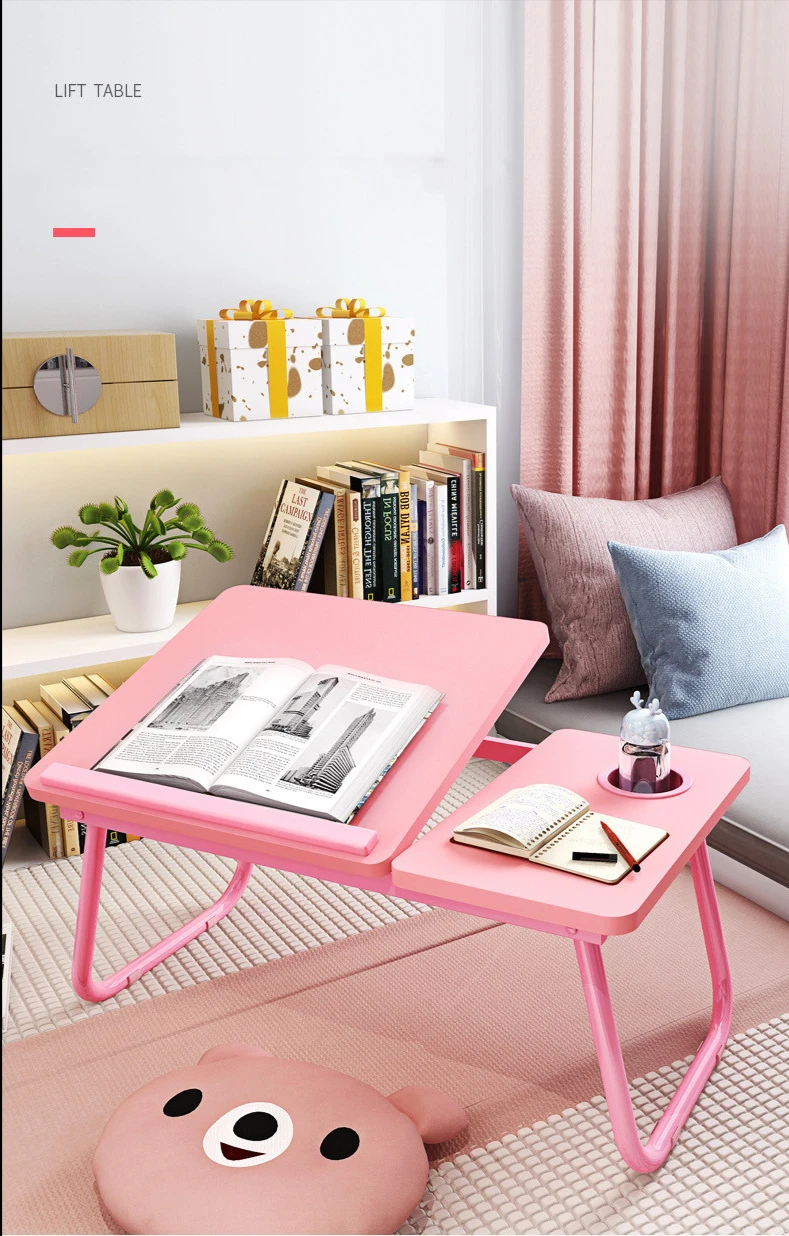 Laptop Table Simple Computer Desk With Fan For Bed Sofa Folding Adjustable Laptop Desk On The Bed