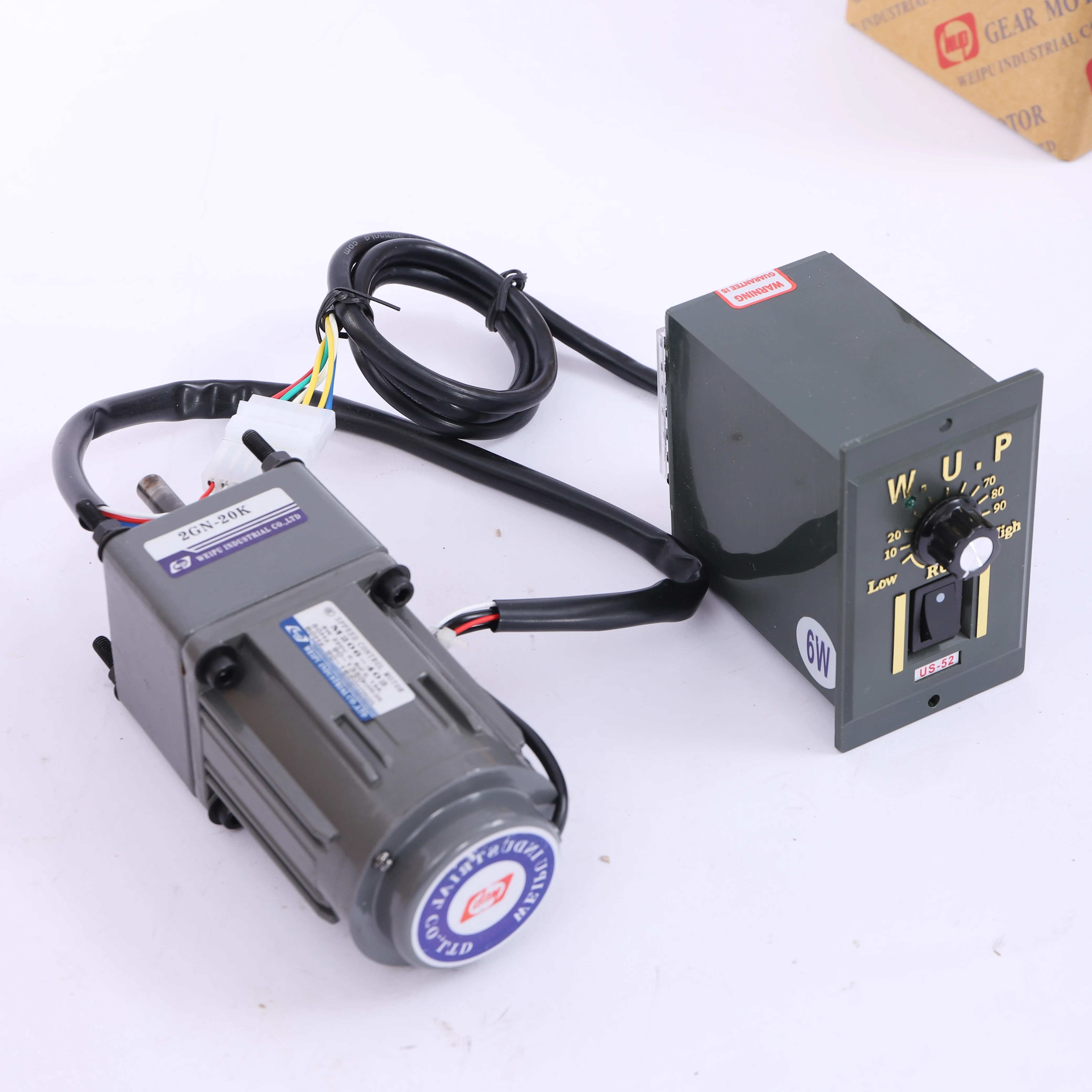 220V Motor Speed Controller, Speed Adjustable Regulator Gear Motor (20k) 6W 20K Speed Control Motor And Speed Governor - 220V