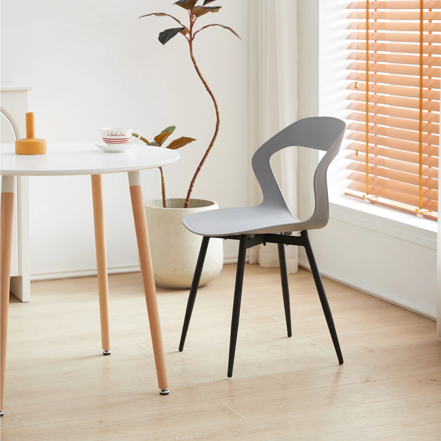 EGOONM Set of 4 Scandinavia Dining Chairs for Dining Room Furniture Chair Nordic Designer Creative Household Backrest Chairs