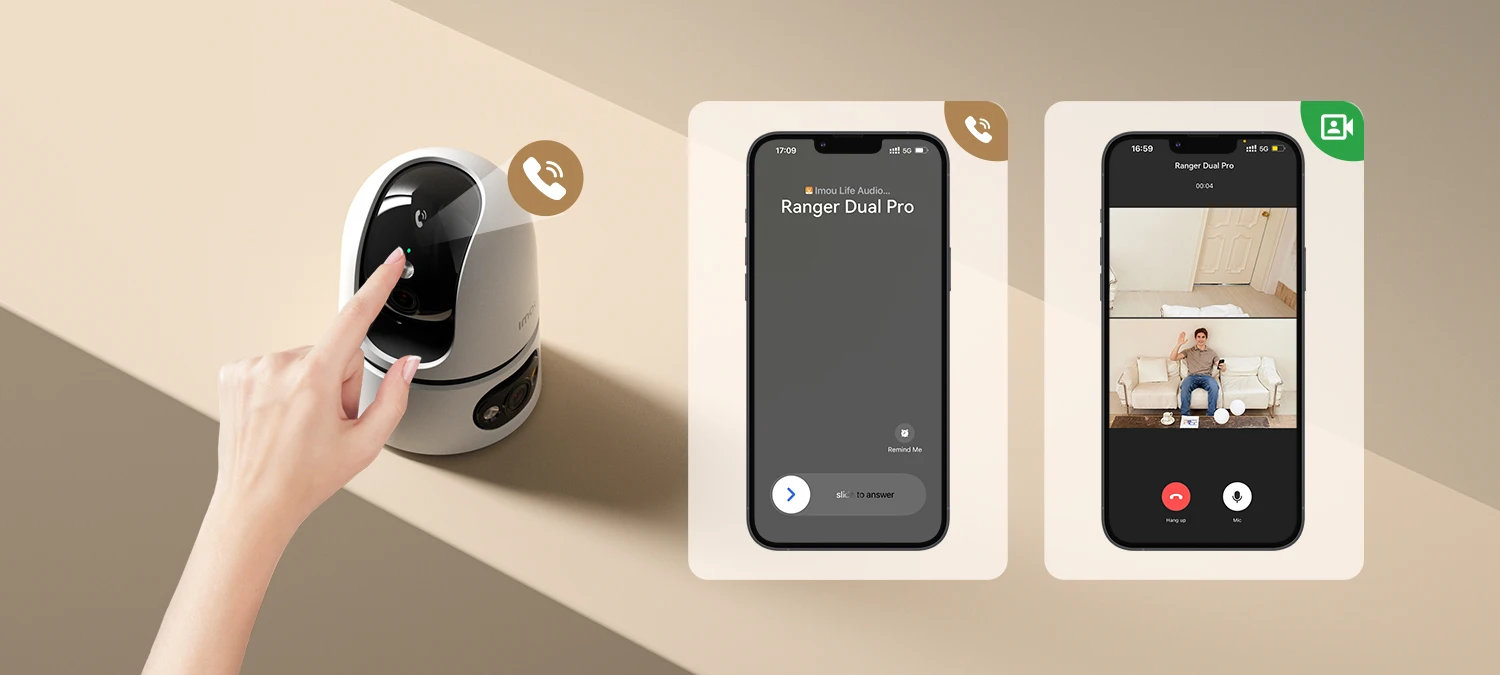 IMOU Ranger dual Pro 10MP Indoor Wifi PTZ Security Camera with One-touch Video Call AI Human & Pet Detection Two-Way Audio for Baby Monitor