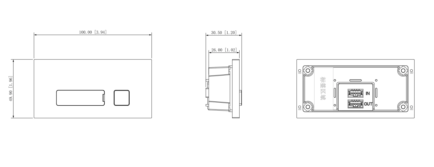 Dahua VTO4202F-MB1 Button Module for DHI-VTO4202F-P, IP doorbell parts,video intercom parts,Access control parts,doorbell parts