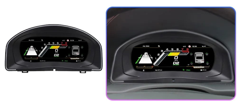10.25'' Lcd Radio Instrument Paneel Cockpit For VW  Jetta 2006 7 8 9 10 11 years modify Auto Digital Dashboard Cluster