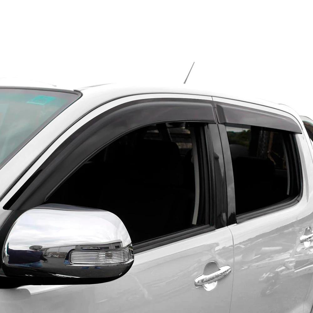 Window Visor Wind Deflector For Toyota Hilux 2015-2020 4PCS/Set Double Cabin Accessories Car Styling