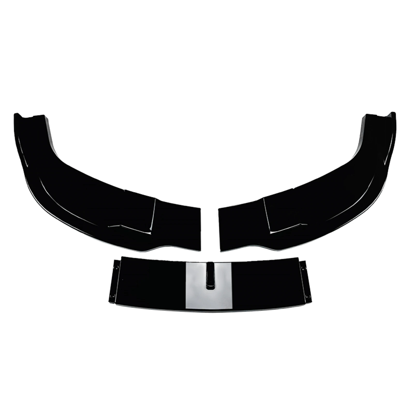 For BMW 5 Series E60 E61 M Sport 2005-2010 Front Bumper Spoiler Lip Carbon Fiber Look/Gloss Black Lower Splitter Body Protector