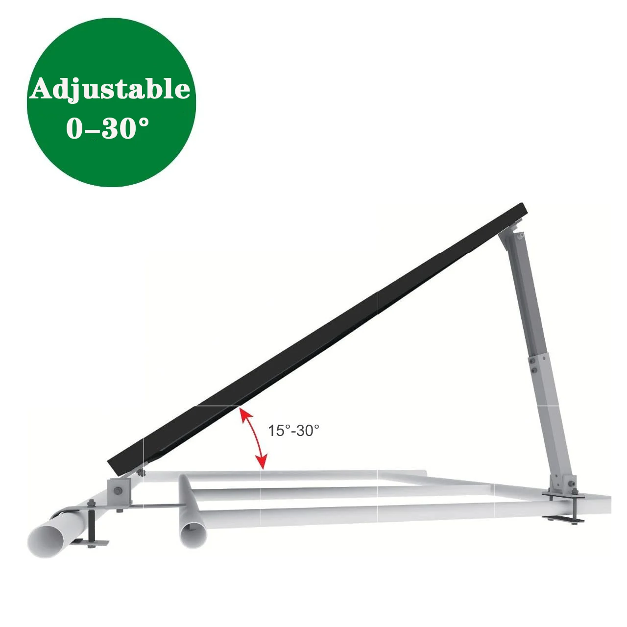 Balcony Power Station Bracket  for 400w 410w 800w 820w Solar Panels  Aluminium Alloy Holder Railing Adjustable Angle 0 to 30