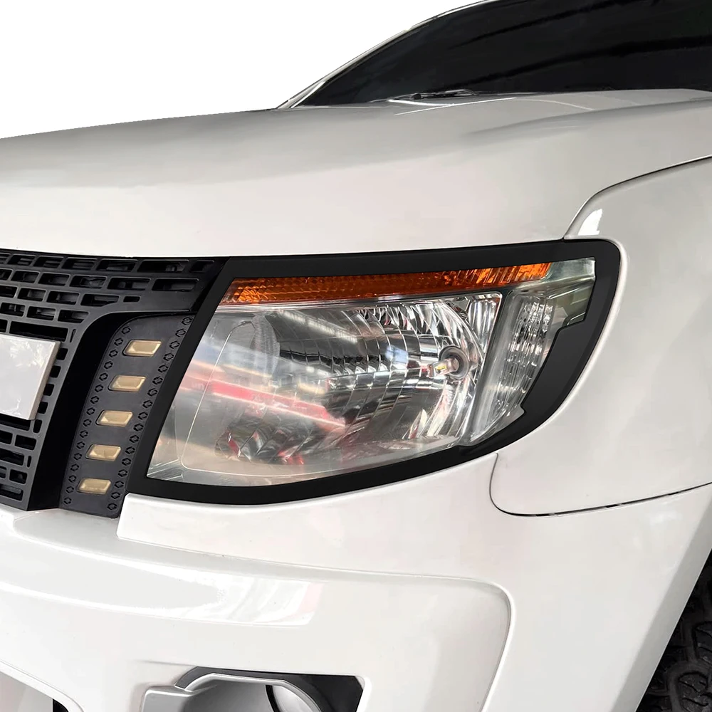 Car Accessories ABS Black Head Lights Cover Guard Lamp Hood Trim For Ford Ranger Wildtrak 2012-2014 T6 XLT XLS LIMITED WILDTRAK