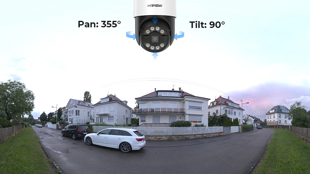 H.View 5Mp 8Mp 4K IP Camera PoE AI Face Detection CCTV Security Cameras H.265 Outdoor Audio Video Surveillance ONVIF Xmeye
