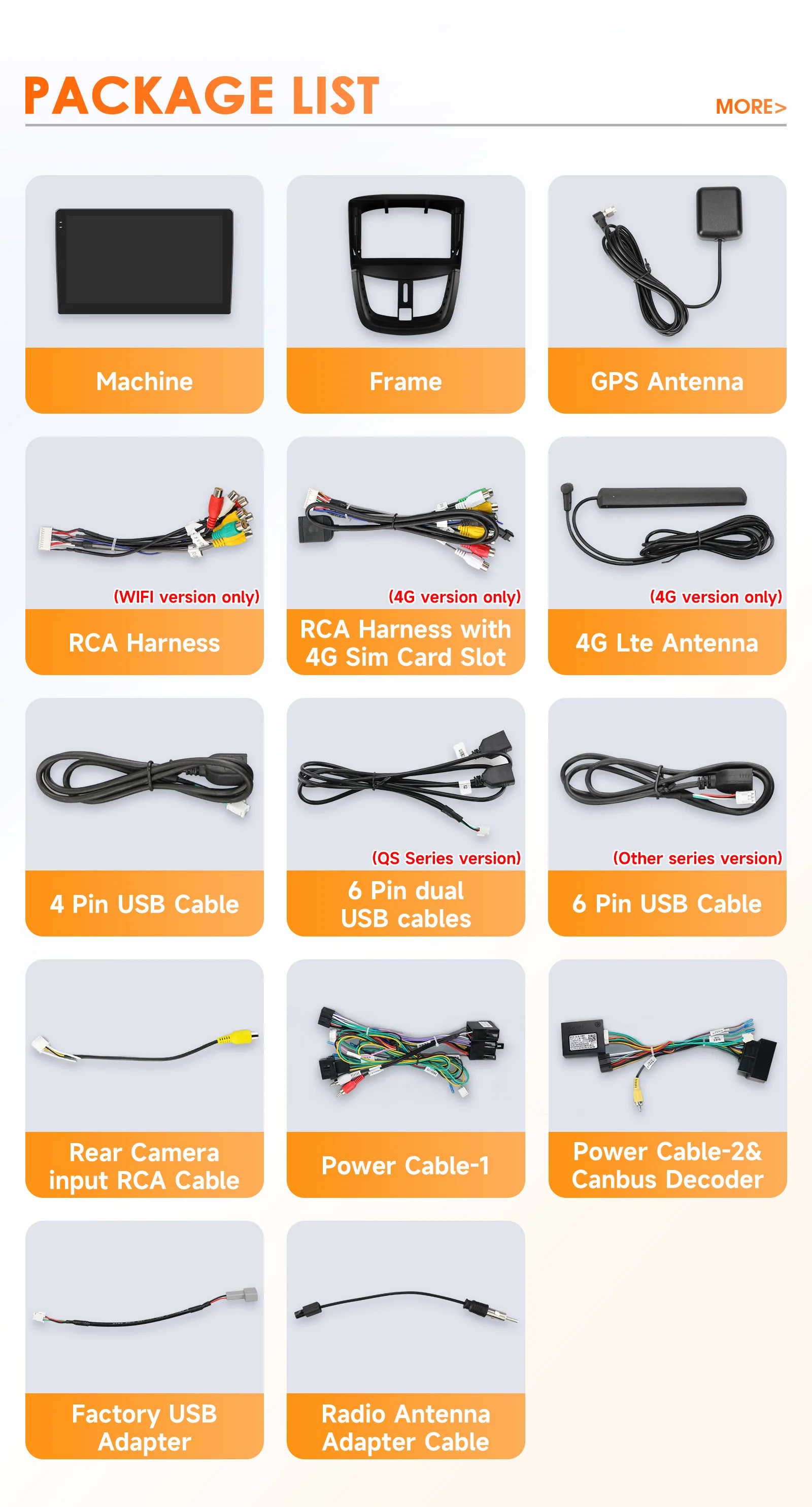 9" Hizpo 2Din Andoird14 Car Radio for Peugeot 207CC 2006 - 2015 Snapdragon 6115 GPS RDS DSP 4G BT Auto CarPlay 360° Camera