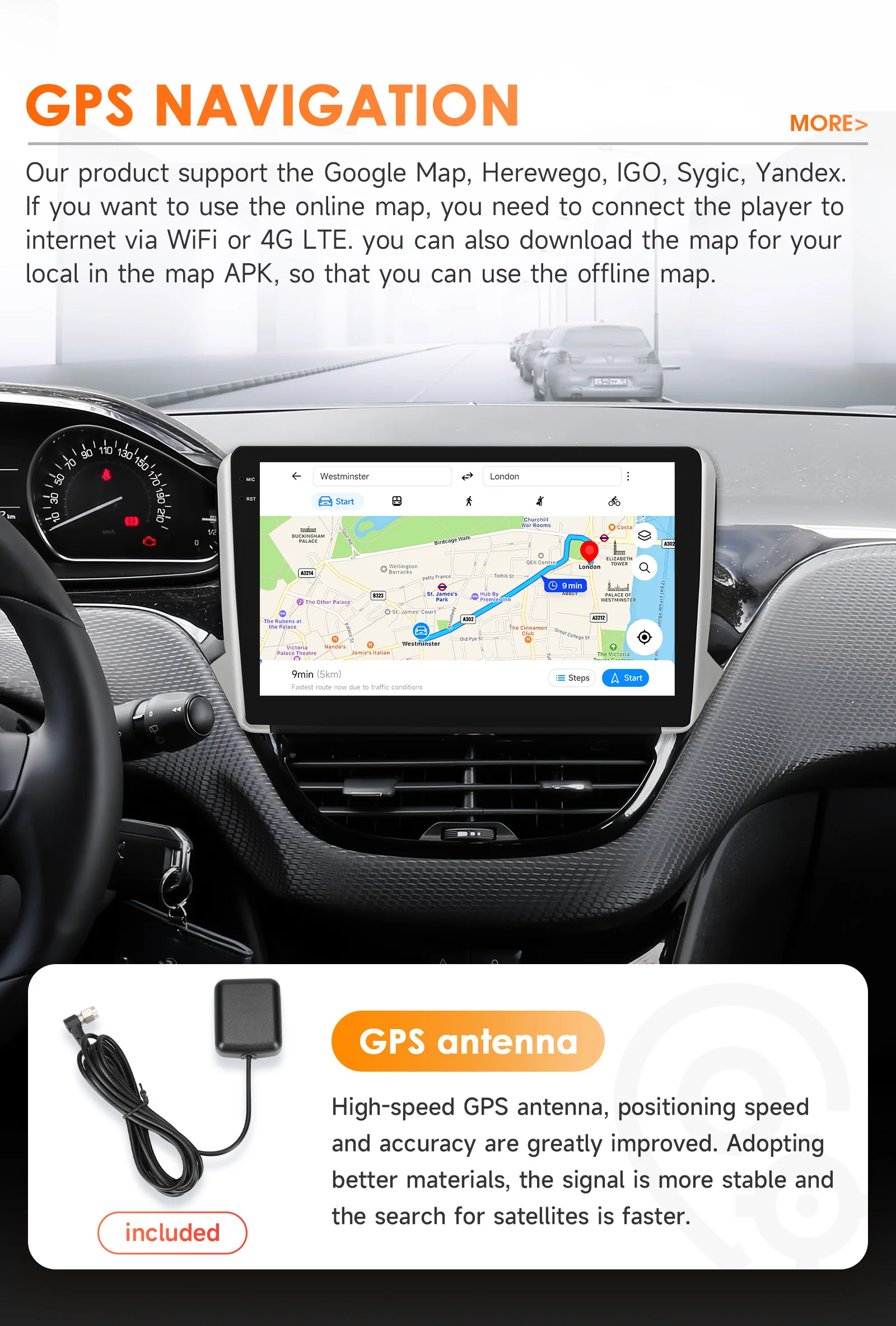 Hizpo 6115 Car Intelligent Systems For Peugeot 2008 208 2014 - 2018 Wireless CarPlay Android Auto No 2 din 2din DVD Multimedia
