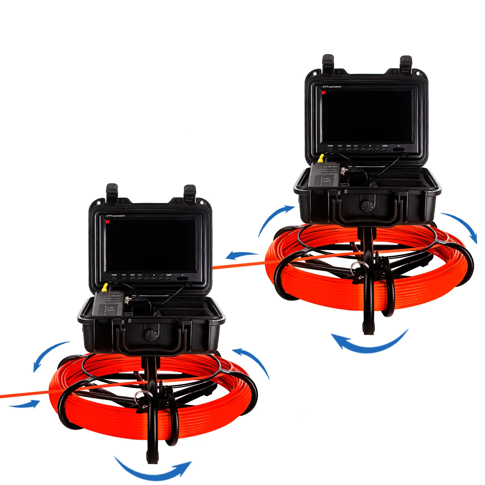 Pipe Inspection Camera 512Hz sonde/transmitter+self-leveling, SYANSPAN 9Inch HD1080P Screen Sewer Drain Industrail Endoscope DVR
