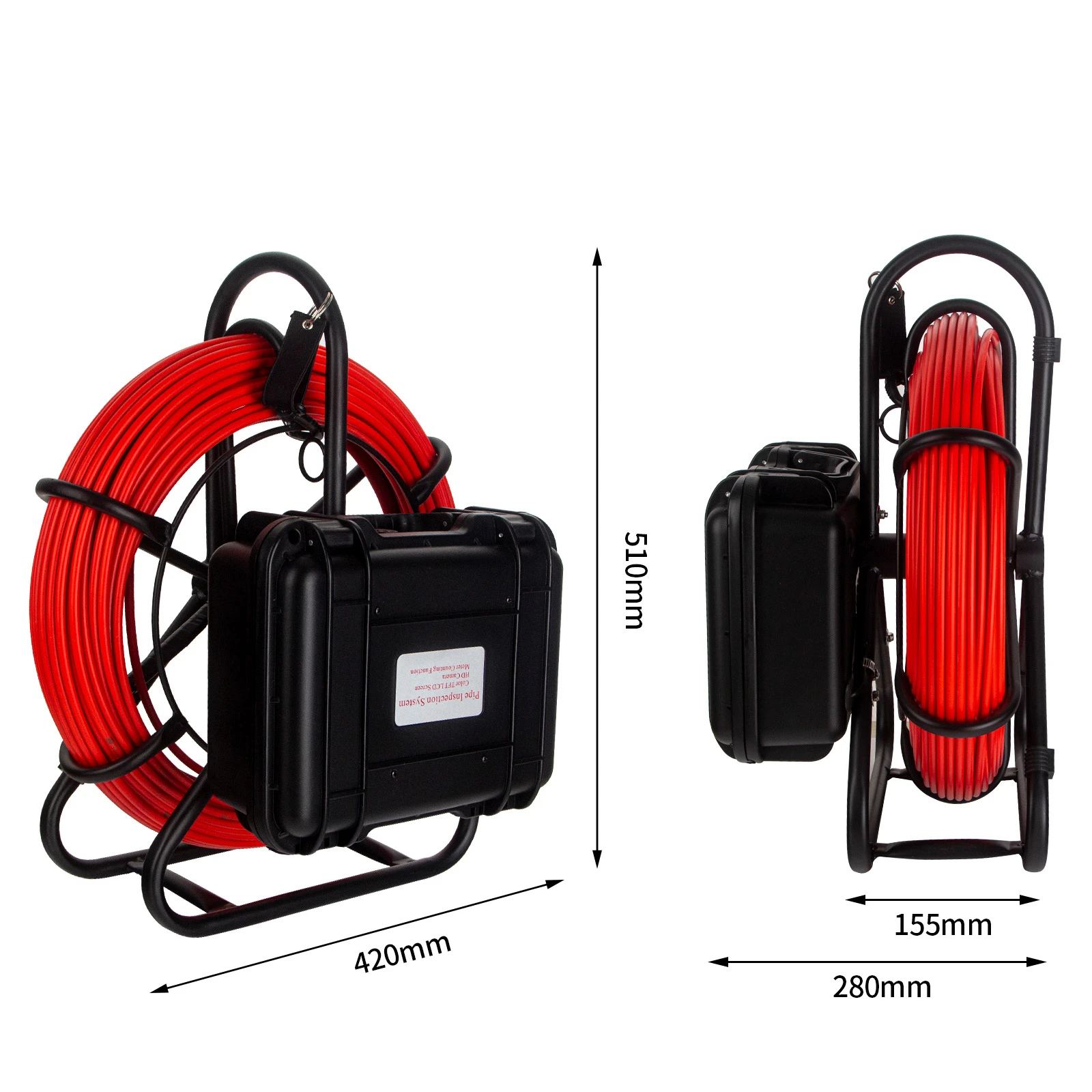 Pipe Inspection Camera 512Hz sonde/transmitter+self-leveling, SYANSPAN 9Inch HD1080P Screen Sewer Drain Industrail Endoscope DVR