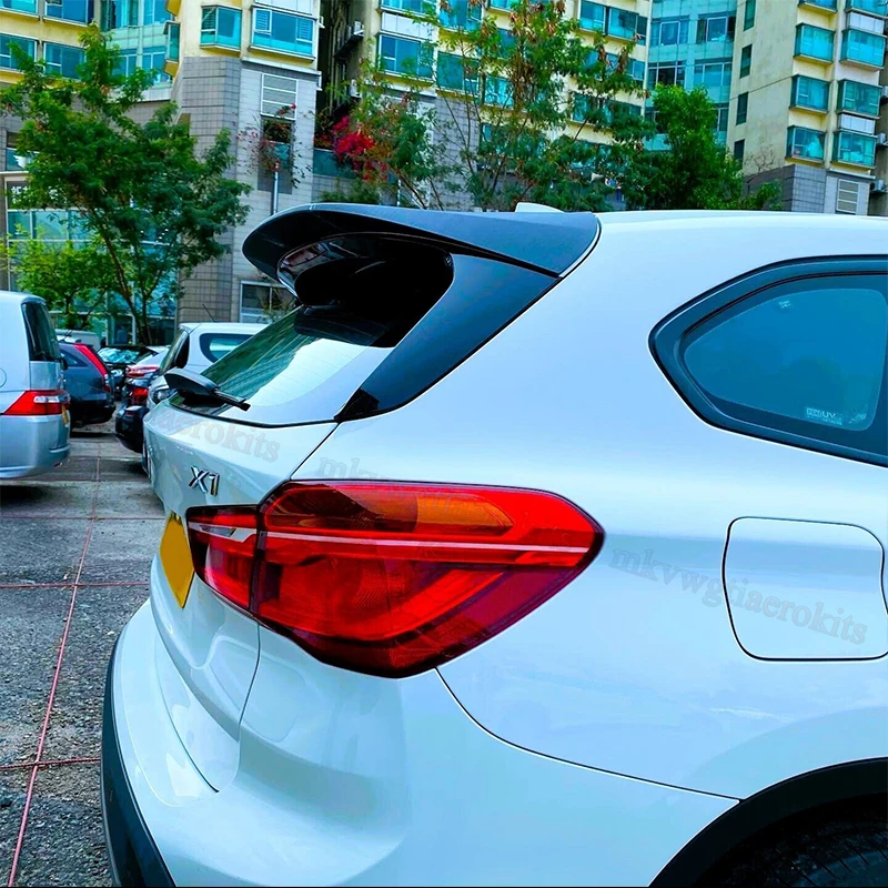 Glossy Black Rear Roof Trunk Spoiler Wing Lip For BMW F48 X1 2016-2022 AC Style