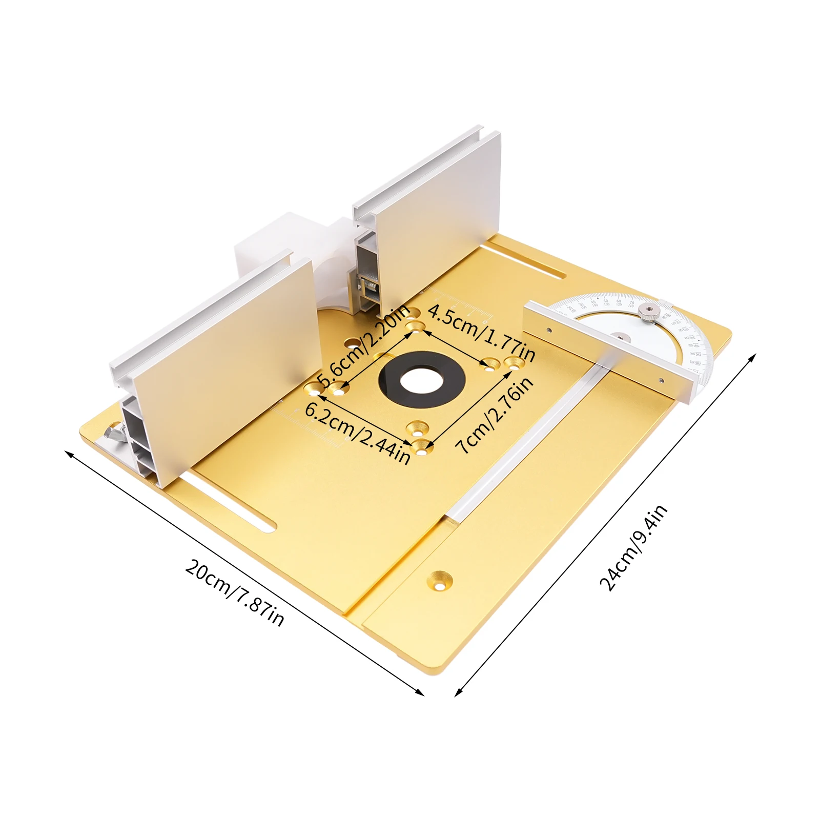 Rust-Proof Trimming Tools Router Table Insert Plate Woodworking Engraving Machine Flip Plate Easy to Clean DIY Tool