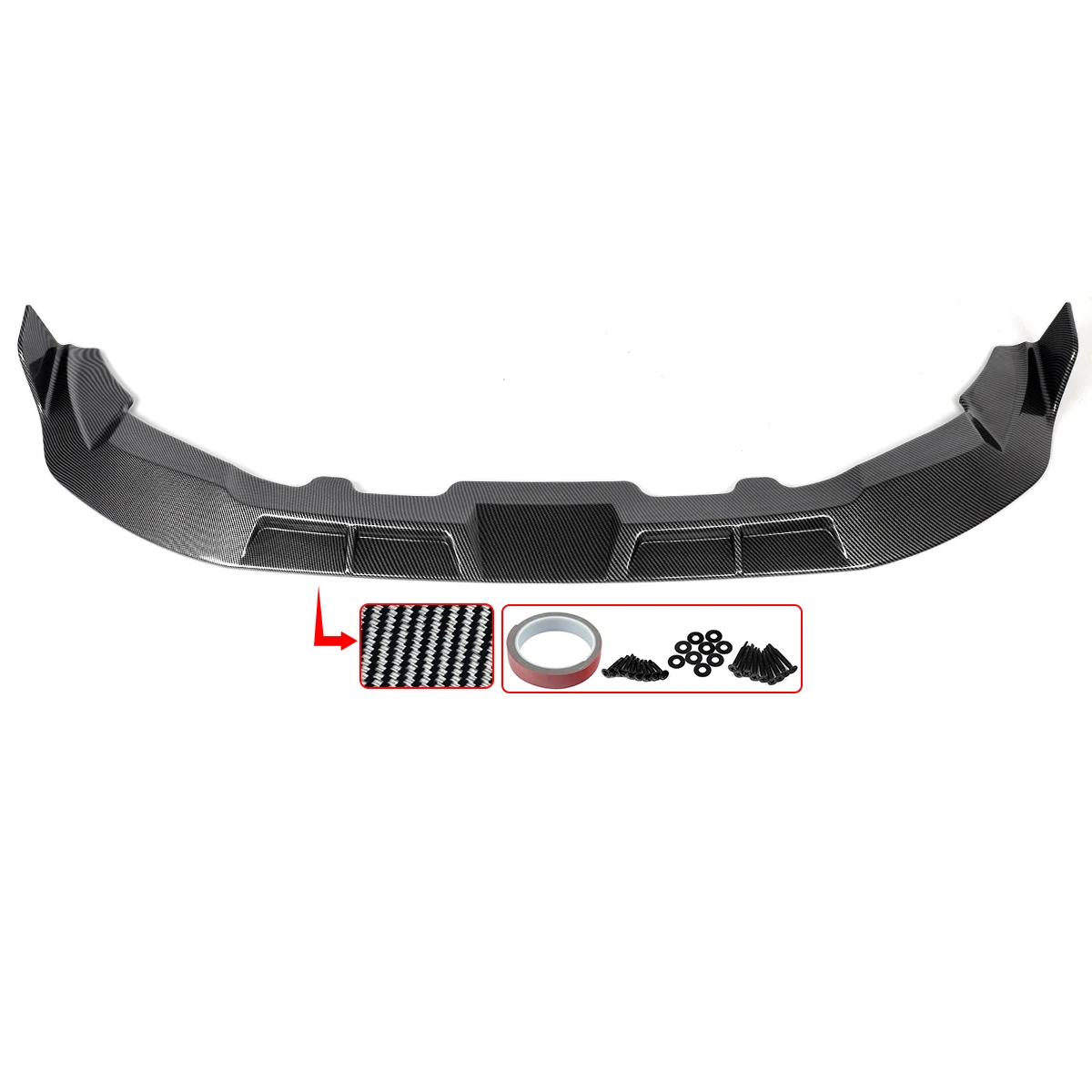 For 2022-ON BMW X3M X4M F97 F98 Carbon Look Car Front Bumper Spoiler Splitter
