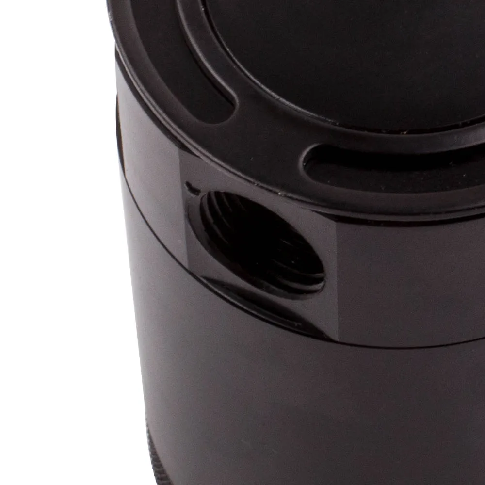 Universal 3 Port Oil Catch Can Reservoir Air-Oil Separator Racing Baffled Alloy