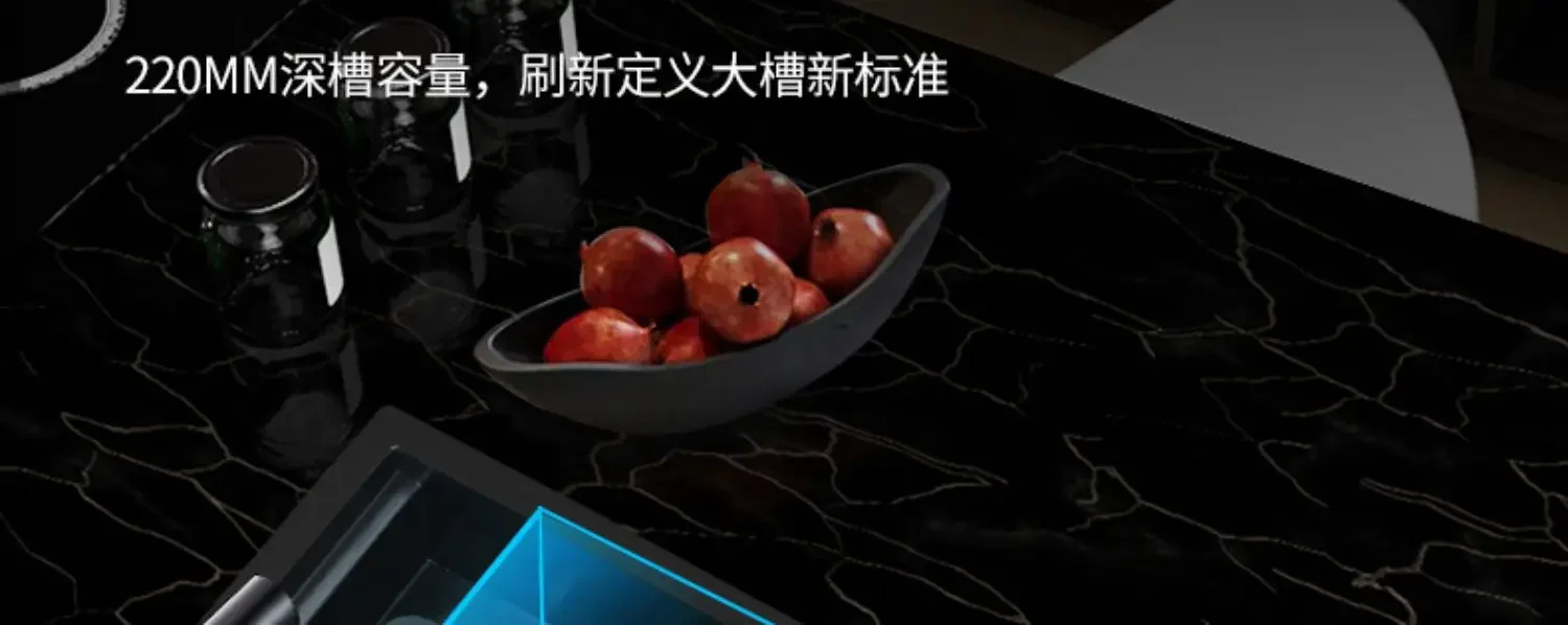 304 Nano Stainless Steel Hidden Sink Folding Faucet, Large Single Slot, Cover Plate, Bar Counter Cup Washer, 55cm X 32cm