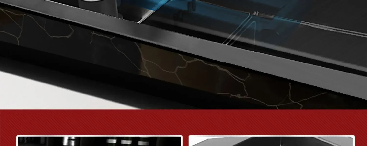 304 Nano Stainless Steel Hidden Sink Folding Faucet, Large Single Slot, Cover Plate, Bar Counter Cup Washer, 55cm X 32cm
