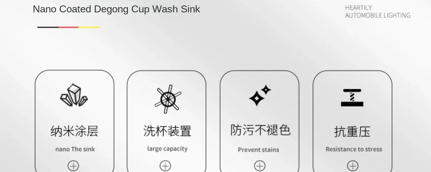 304 Nano Stainless Steel Hidden Sink Folding Faucet, Large Single Slot, Cover Plate, Bar Counter Cup Washer, 55cm X 32cm