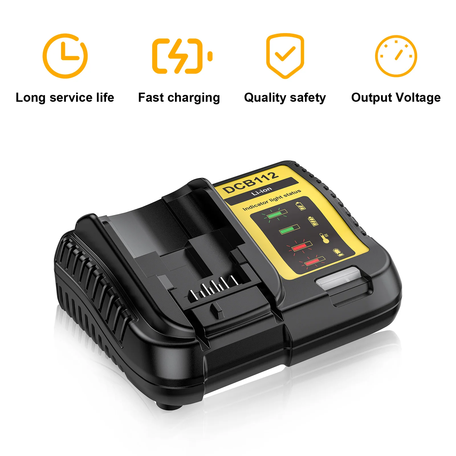 9000MAH For Dewalt DCB200 Replacement Battery Compatible Charger For Dewalt 18V 20V Tools DCB120 DCB182 DCB200 DCB609 Battery