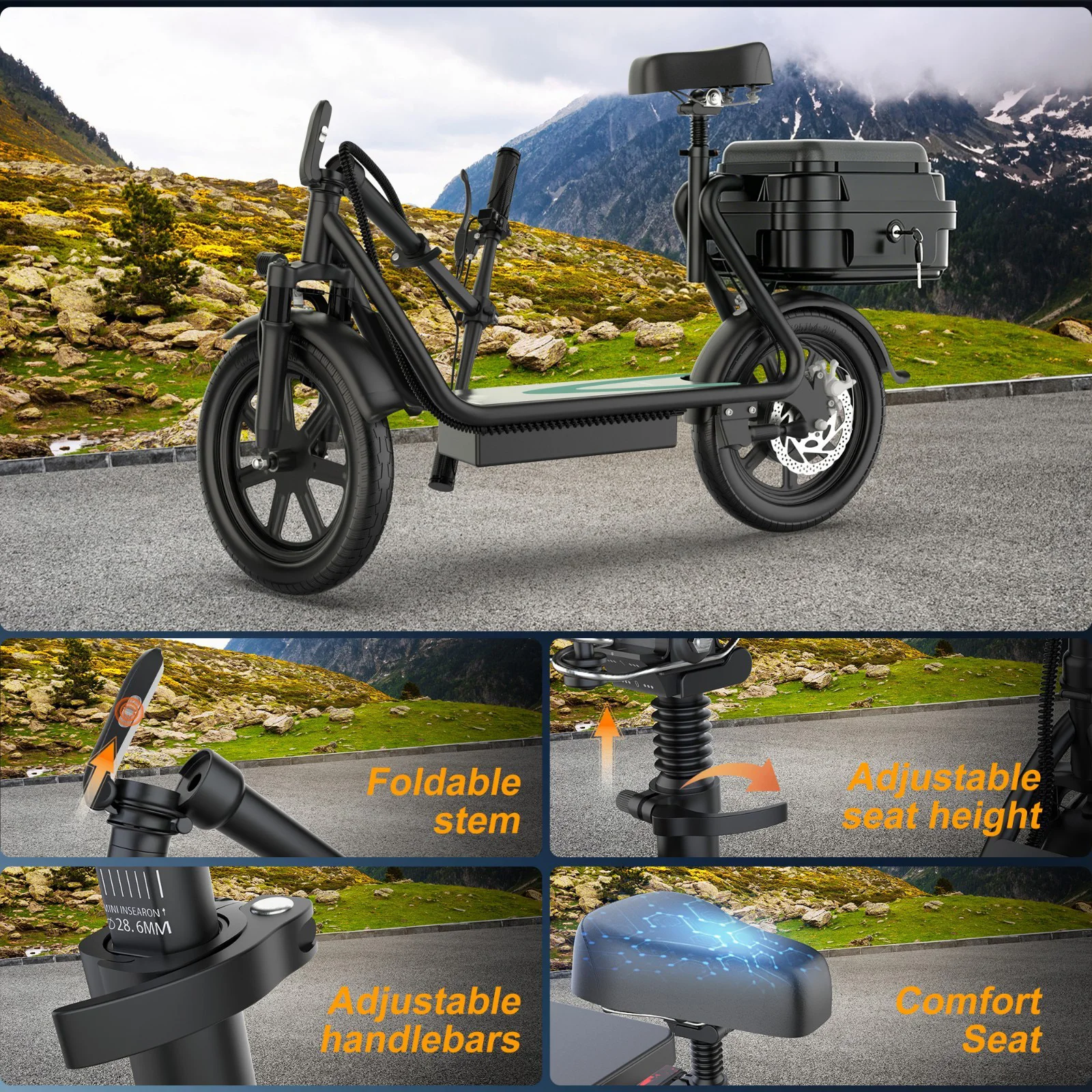 JUICEASE ESBS/ESBS PRO Electric Scooter 10.4/22.5AH Battery Powerful Scooter 45-100KM Max Range Smart Electric Kick Scooter